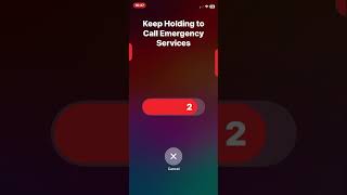 what the iphone emergency SOS looks and sounds like