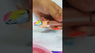 diseño de uña neón #nailart #uñas #uñasacrilicas #tutorial #tutorialuñas