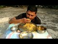 siter dupure lunch korlam desi murgi alu diea jhol sathe fulkopi rui mach jut valo laglo