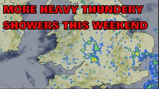 More Heavy Thundery Showers This Weekend! 17th March 2023