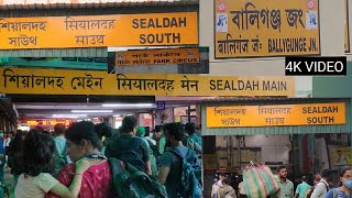 sealdah to Ballygunge kolkata local train journey 🚆, 4K VIDEO.