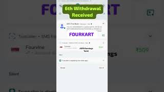 Fourkart | 6th Withdrawal Received | WhatsApp Status Bonus App Tamil | Daily Bonus ₹50 -₹5000 |