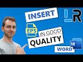 MS Word: Insert EPS file without losing quality ✅ 1 MINUTE