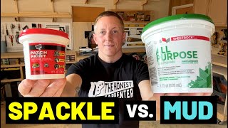 SPACKLE Vs. DRYWALL MUD/JOINT COMPOUND (What's the Difference? When Should You Use Them?!)