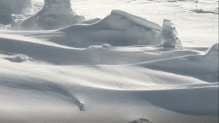 Snow Storm Ambience with Cold Arctic Howling Wind Sounds for Relaxation and Sleeping Background