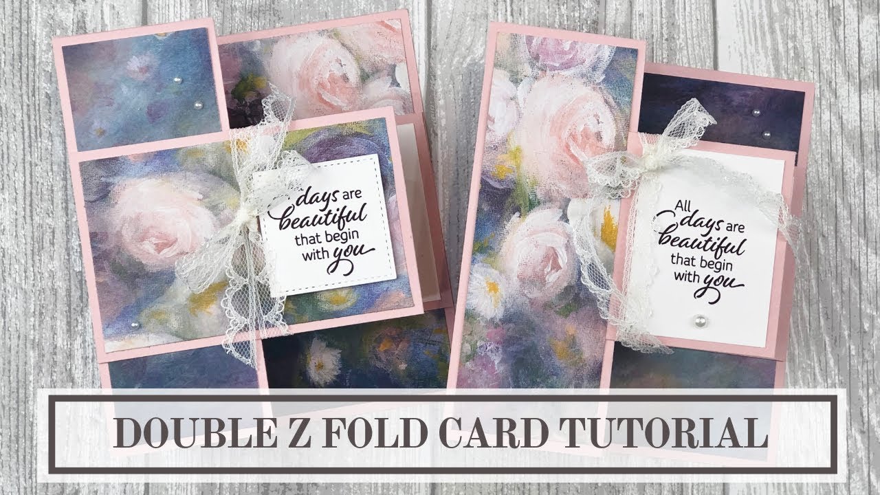 How To Make A Double Z Fold Card Youtube