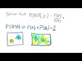 Statics | Show that P(B|A)  = 1 - P(B') / P(A)