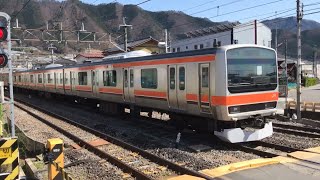 武蔵野線E231系Mu20編成(元B34編成)NN出場回送塩山駅2番線発車‼