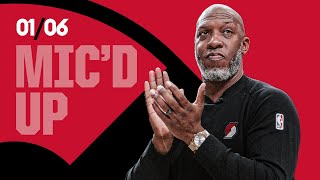 Chauncey Billups Back in DET Mic'd Up | Jan, 6 2025 @ Pistons | Portland Trail Blazers