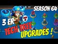 Boom Beach Warships Season 64 [ 3 ER    Tech Tree First Upgrades!]