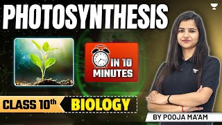 Photosynthesis 🌱Class 10 Biology Explained in 10 Minutes | By Pooja Ma'am