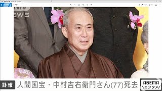 歌舞伎俳優で人間国宝の中村吉右衛門さん（77）死去(2021年12月1日)