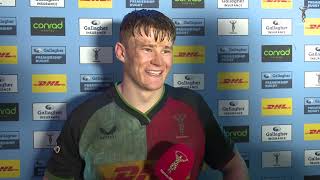 Lucas Schmid on Harlequins discussion around upping the physicality in defence to overturn Connacht