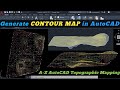 CONTOUR MAP Directly in AutoCAD for Surveyors || Excel to AutoCAD for Beginners