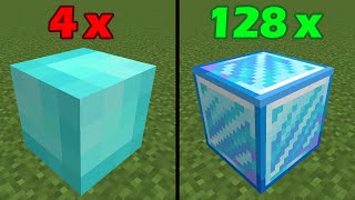 minecraft textures 4x vs 8x vs 16x vs 128x