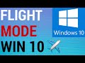 How To Turn Flight Mode On & Off ✈ Windows 10