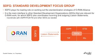 O-RAN Technical Steering Committee (TSC) & Workgroups