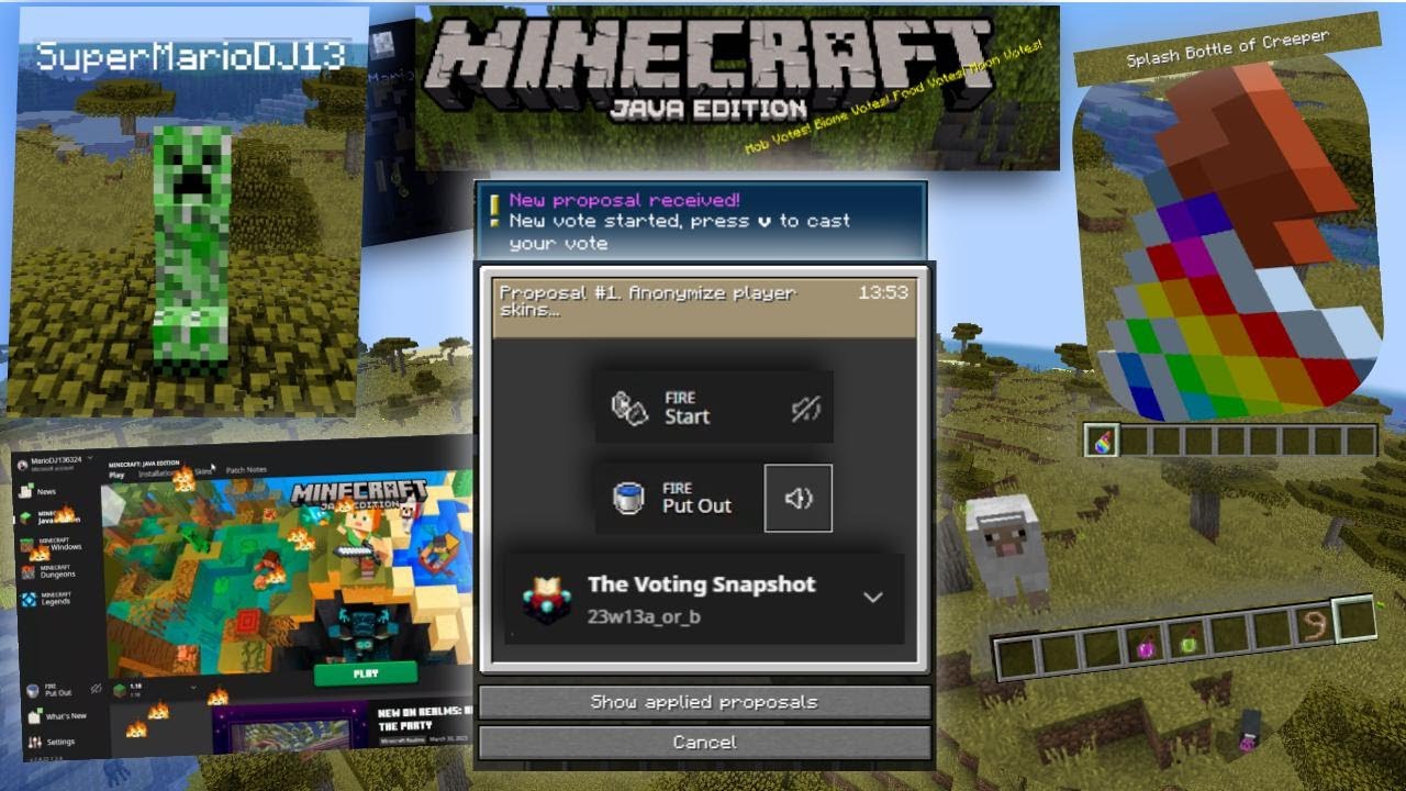 Casting A Foolish Vote!! - Minecraft Java Snapshot 23W13A_OR_B : April ...