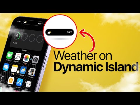 Weather on Dynamic island - How to Create Live Activities!