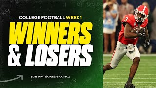 College Football Week 1 WINNERS \u0026 LOSERS: Georgia \