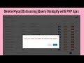 How to Delete Mysql Data using Dialogify with PHP Ajax