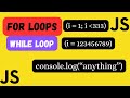 Master FOR LOOPS in JavaScript in Just 5 Minutes🔁