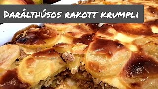 Darálthúsos rakott krumpli