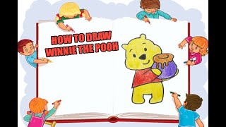 HOW TO DRAW WINNIE THE POOH | CARTON DRAWING POOH HONEY BEAR | EASY DRAWING TUTORIAL STEP