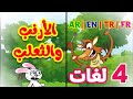 الأرنب والثعلب باللغات الأربع ( العربية - الإنجليزية - التركية - الفرنسية ) | طيور بيبي Toyor Baby