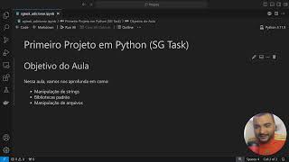 Primeiro Projeto do Zero em Python - SG Task -  Adicionando Tarefas