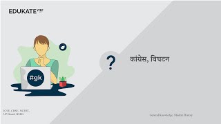 कांग्रेस में विघटन किस घोषणा के संबंध में हुआ था? #UPSC #GK www.edukate.me #gkinhindi #2022 11523