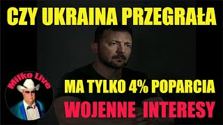 Czy Ukraina przegrała. Lista pokonanych. Trump szokuje. Zelenski ma tylko 4% poparcia.