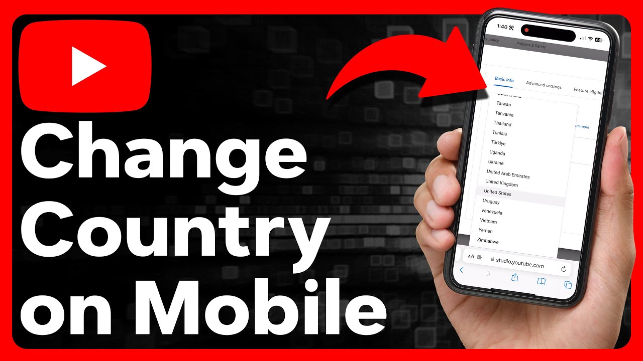 How To Change Country In YouTube Mobile - YouTube