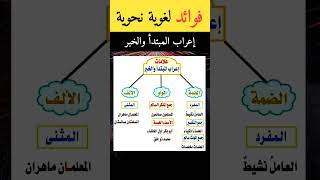 فوائد لغوية نحوية  :  إعراب المبتدأ و الخبر #فوائد #اللغة_العربية #النحو_العربي #النحو #الإعراب