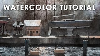 How to paint watercolor | Jak malować akwarelą - Step by step tutorial 1 [PL/ENG sub]