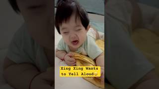 Xing Xing Wants to Yell Aloud 😆 #baby #cute #cutebaby #babyblender #shorts #shortvideo