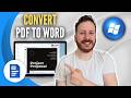 How To Convert PDF To Word