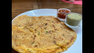 Paneer Paratha with Mint Raita | Stuffed Paratha