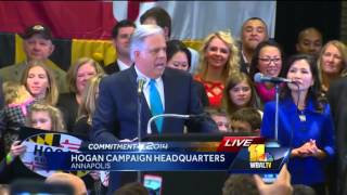 Governor-elect Larry Hogan victory speech