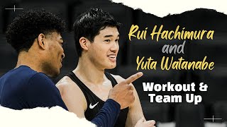 【貴重映像】八村塁と渡邊雄太のNBAオフシーズン練習／Rui Hachimura and Yuta Watanabe's NBA off-season practice