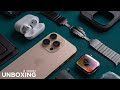 iPhone 16 Pro - Desert Power | Titanium Apple Watch Series 10 & AirPods 4 (ASMR Unboxing)