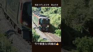 【岡山行きは1日2往復】今や貴重な3両編成　特急うずしお6号（2700系）岡山行き💨