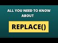 REPLACE() function in SQL | Using REPLACE() function to update column data | Krish The Dev
