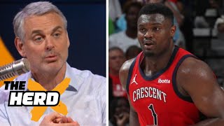 THE HERD | Colin reacts to Zion Williamson exits in 4Q of Pelicans loss vs. Lake
