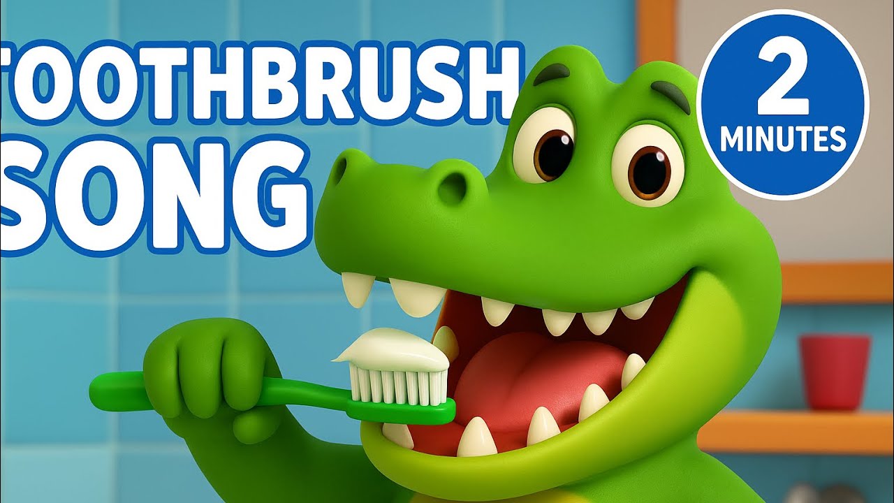 Toothbrush Song For Kids рџєґ Learn To Brush With Alligator рџђљ 2 Minute