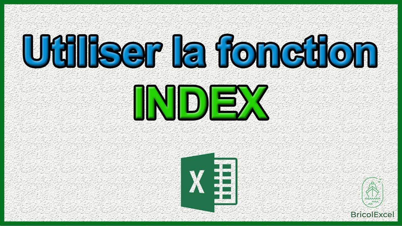 Comment Utiliser Formule Index Excel - YouTube