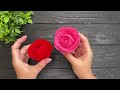 easy craft idea ✨ felt flowers diy roses home decorations