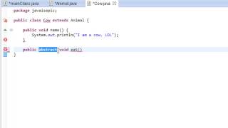 Java Programming - 40 - Abstract Modifier Keyword