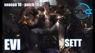 【韓国サーバー/GM】DFM EVI セト(Sett) VS レネクトン(Renekton) TOP - Patch10.2 KR Ranked【LOL】