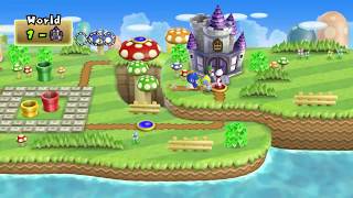 [TAS] New Super Mario Bros. Wii - (4-Players) - World 1 (100%)